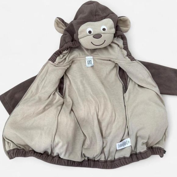 Carter's baby infant monkey brown jacket costume - Picture 3 of 4
